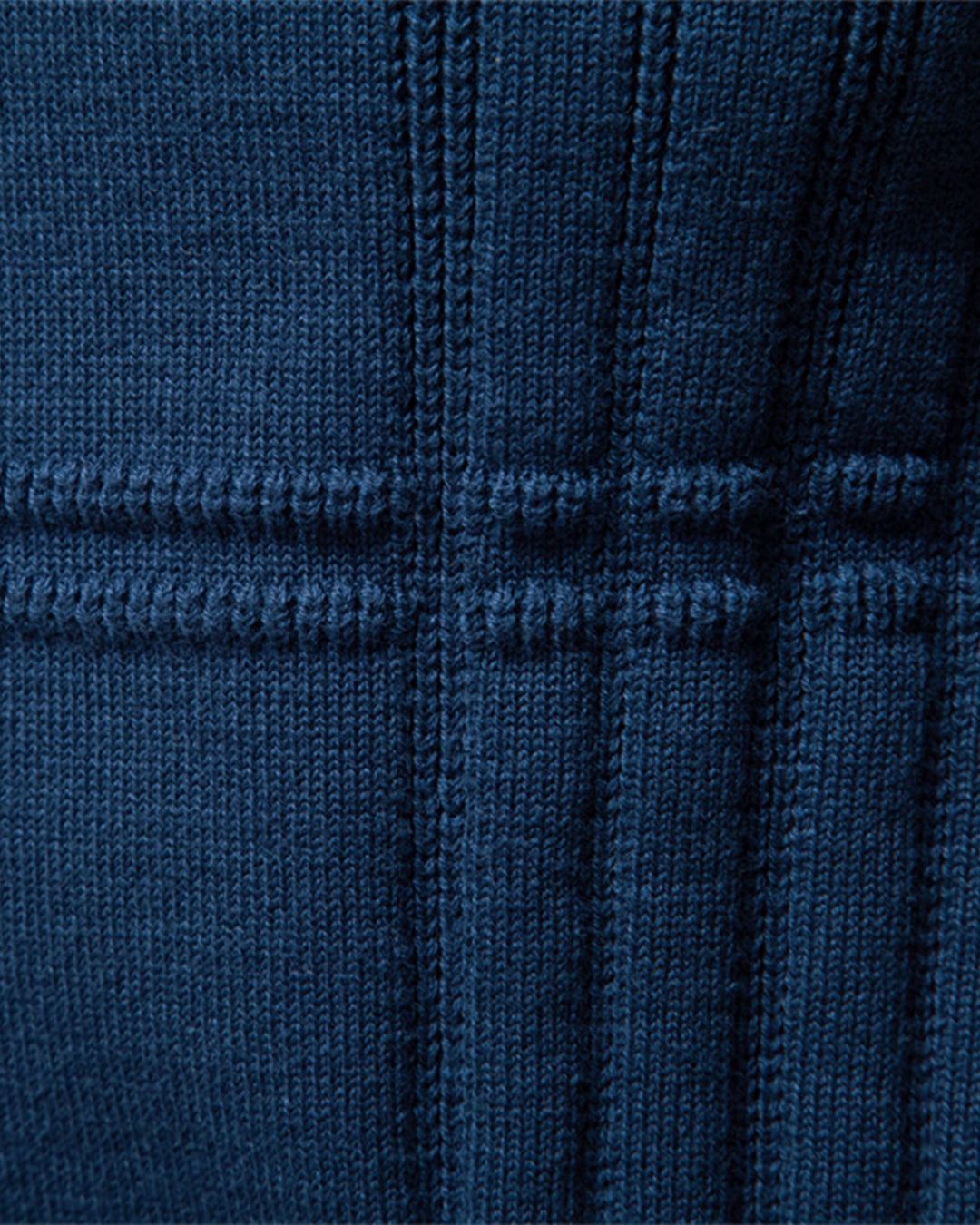 Classic textured crew sweater for men, an elevated pullover ideal for fall & winter style.
