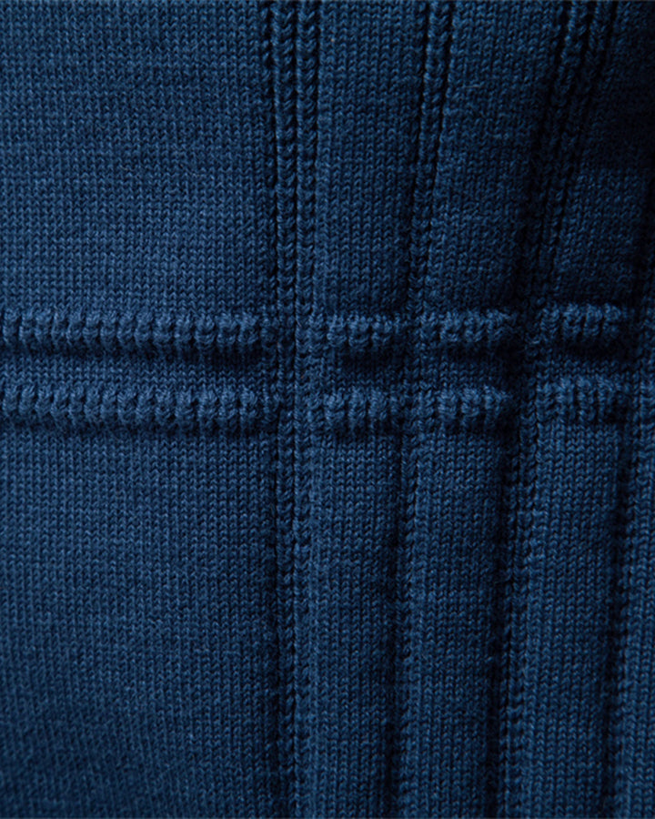 Classic textured crew sweater for men, an elevated pullover ideal for fall & winter style.