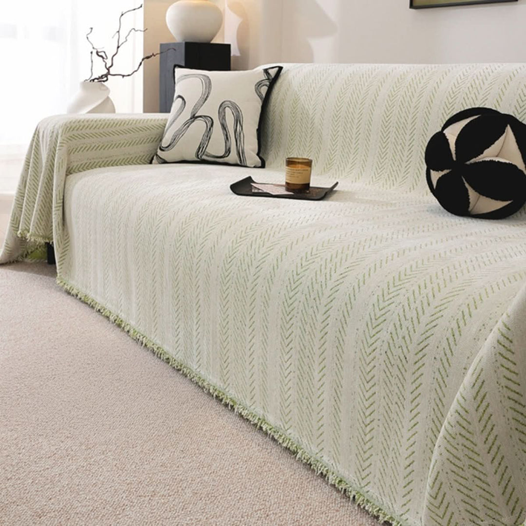 Pet-friendly, scratch-resistant chenille sofa cover for ultimate furniture protection. Washable & durable for busy homes.