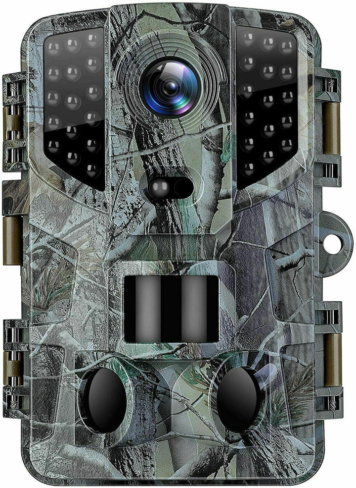 Waterproof motion-activated game camera for hunting & scouting, capturing clear images day or night.