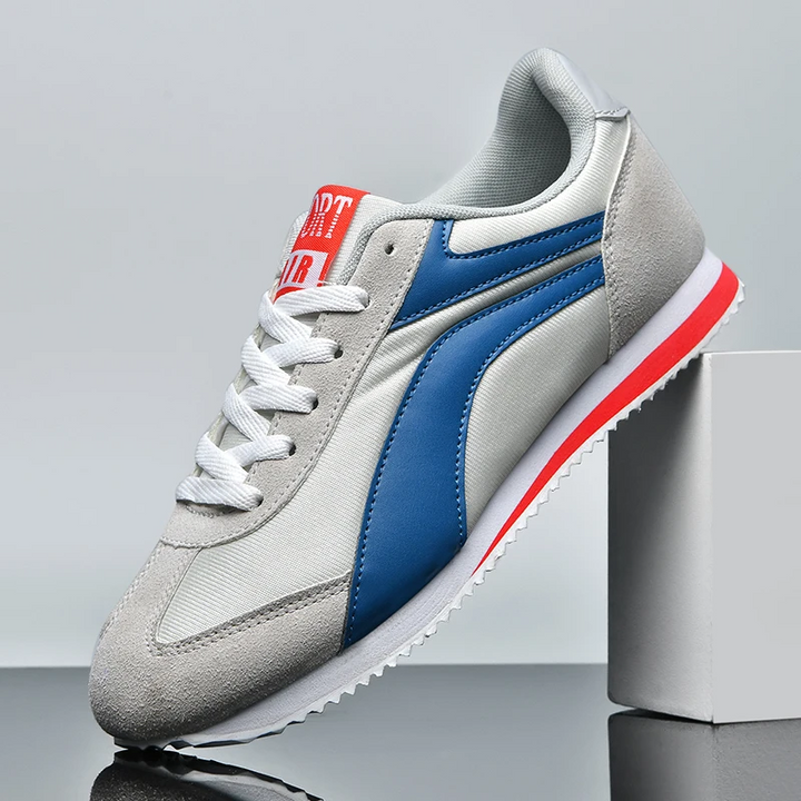 Lightweight men's RetroStride athletic sneakers for walking, offering all-day comfort & retro style.