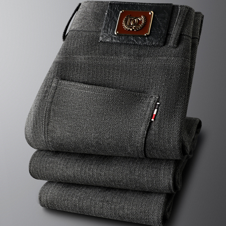 Men's classic heritage tailored trousers in a durable fabric, essential for sophisticated style.