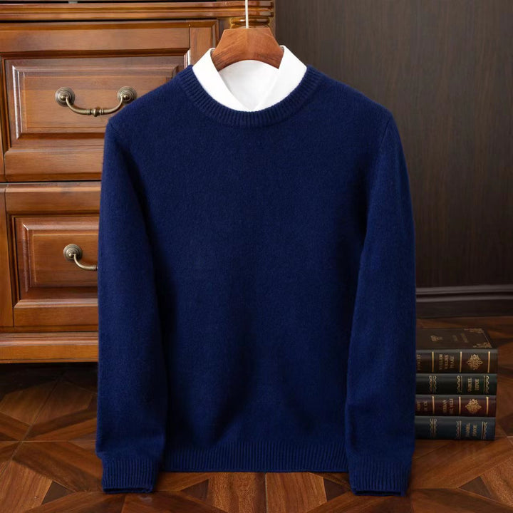 Detail shot of the Redmond men's soft everyday layering sweater cuff, highlighting its refined knit and comfort.