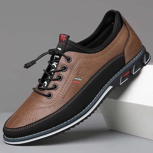 Casual waterproof men's barefoot Oxford shoes, natural movement, all-day comfort.