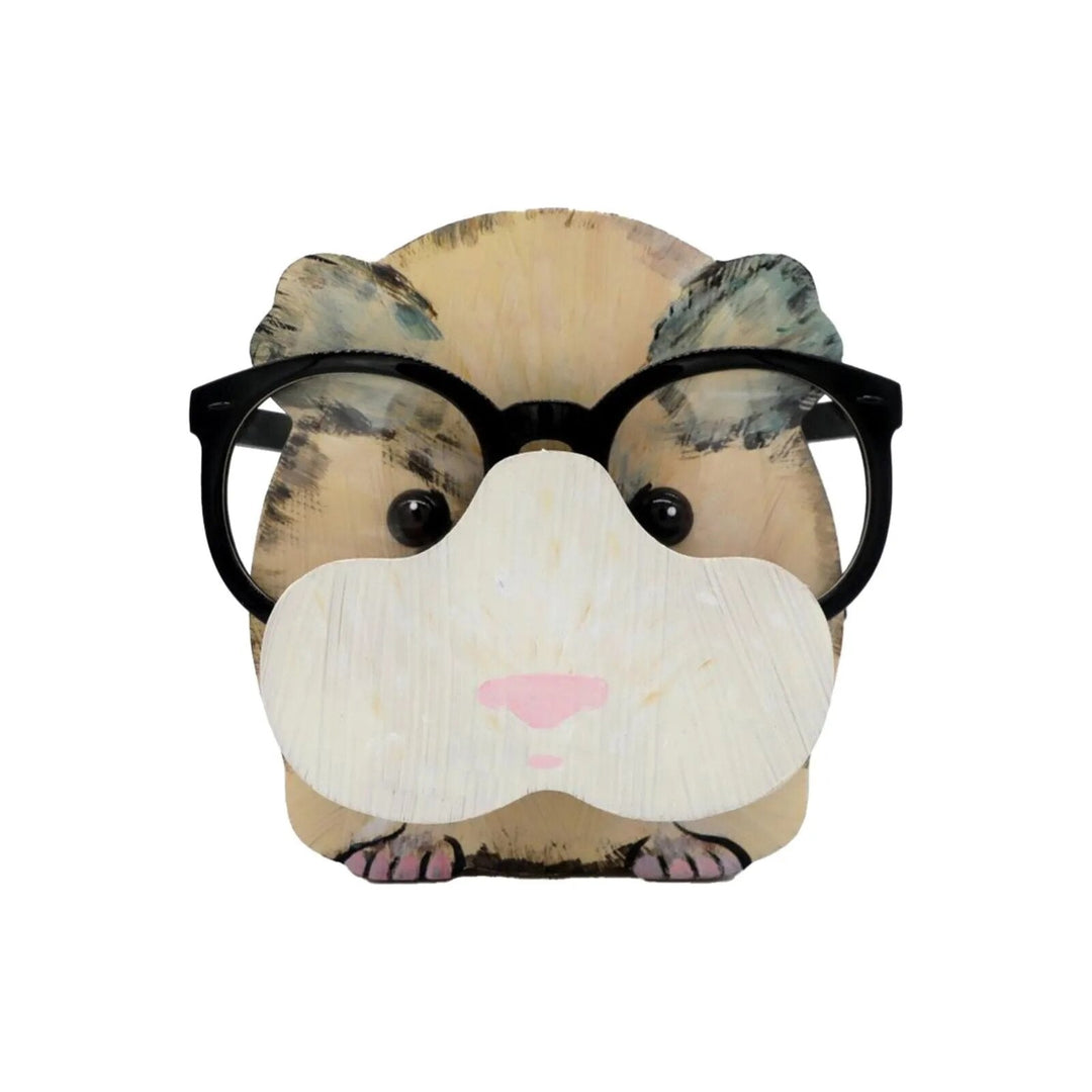 Functional wooden animal glasses holder, stylish desk accessory for organizing eyewear.