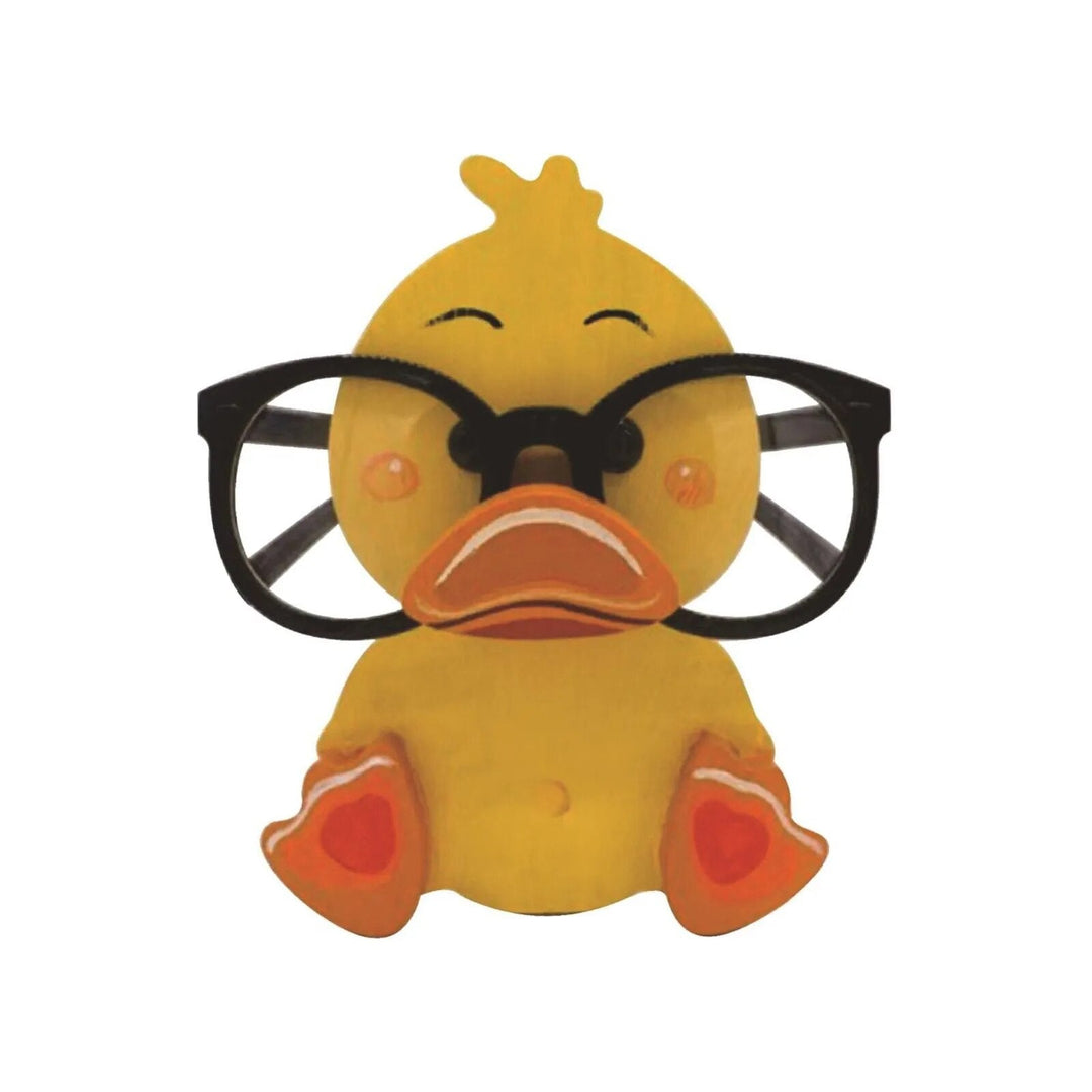 Cute wooden animal glasses holder, a charming desk accessory & eyewear stand for spectacles.