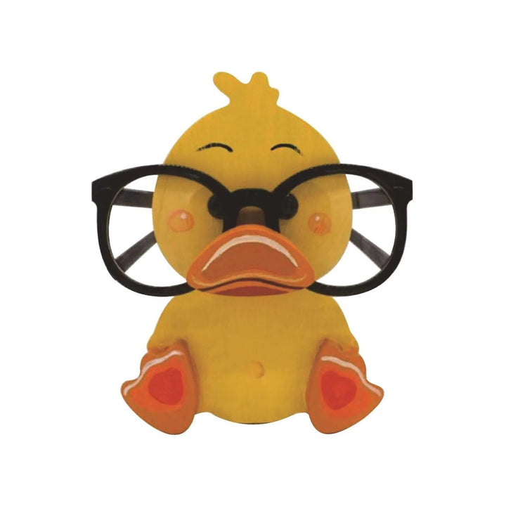 Cute wooden animal glasses holder, a charming desk accessory & eyewear stand for spectacles.