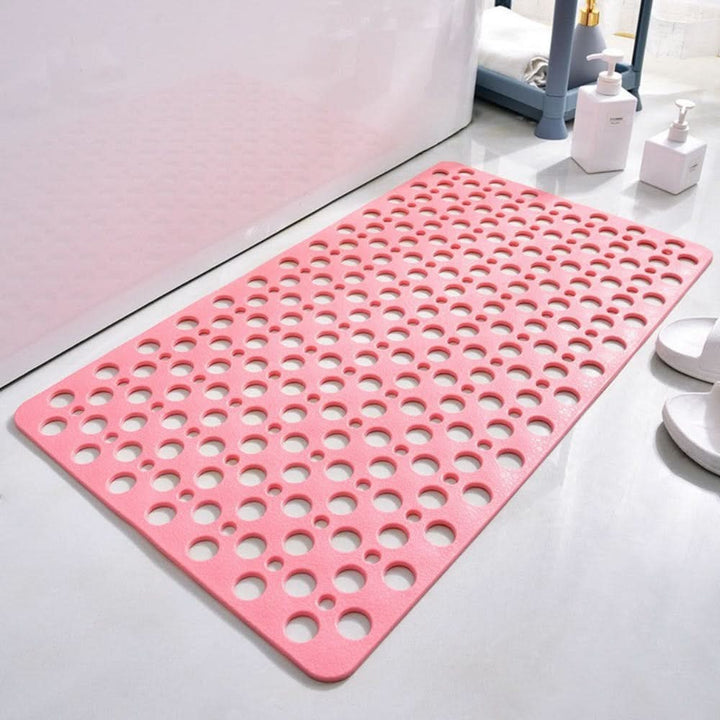 Luxurious anti-slip bath mat for a safe & hygienic shower. Durable, non-skid, easy-clean PVC material.