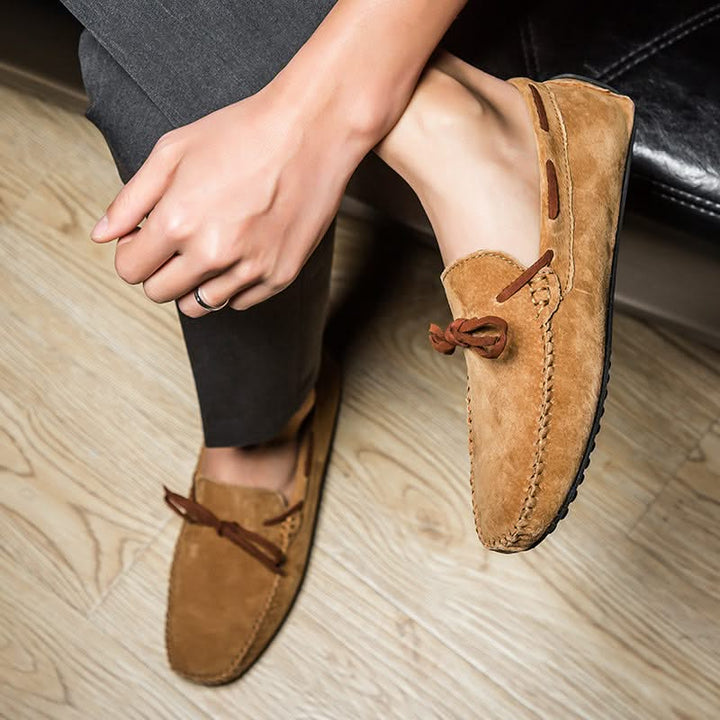 Sophisticated men's black Venterra Classic Loafers, essential classic shoes for modern fashion.