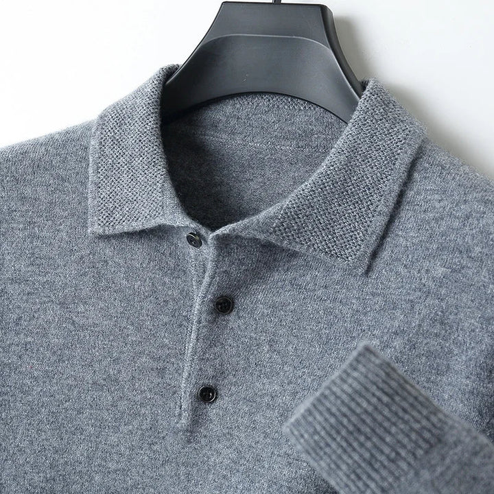 Versatile men's everyday long sleeve cardigan, comfortable for elegant layering & style.
