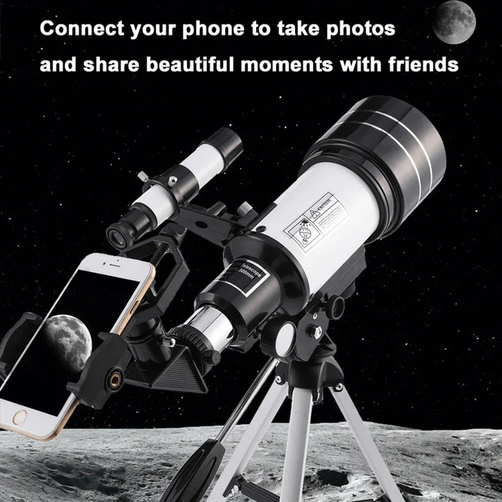 Tavvitaimp18 high-definition refractor telescope for detailed celestial observation & educational astronomy stargazing.