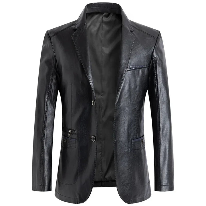 Modern men's tailored blazer for a sleek, sharp style. Essential versatile outerwear for any man's wardrobe.