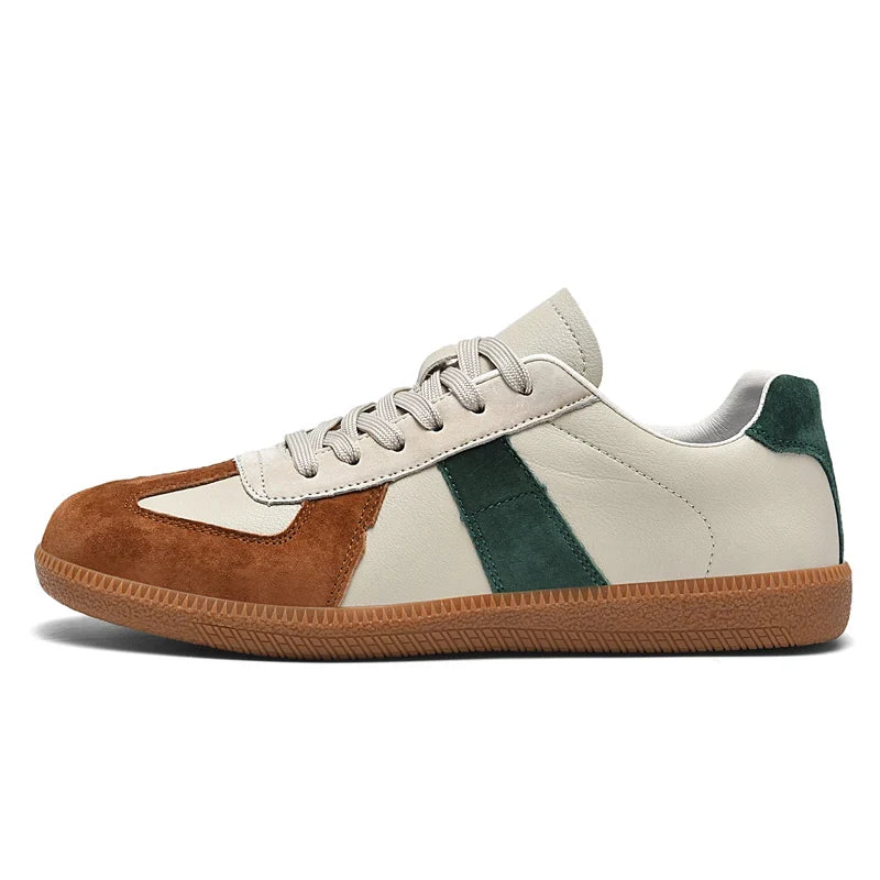 Athletic casual unisex retro sneakers with soft cushioning & non-slip sole for daily comfort & walking.