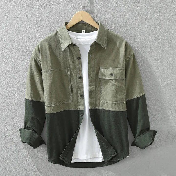 Men's rugged utility overshirt, perfect for layering or casual wear. Versatile and functional for everyday style.
