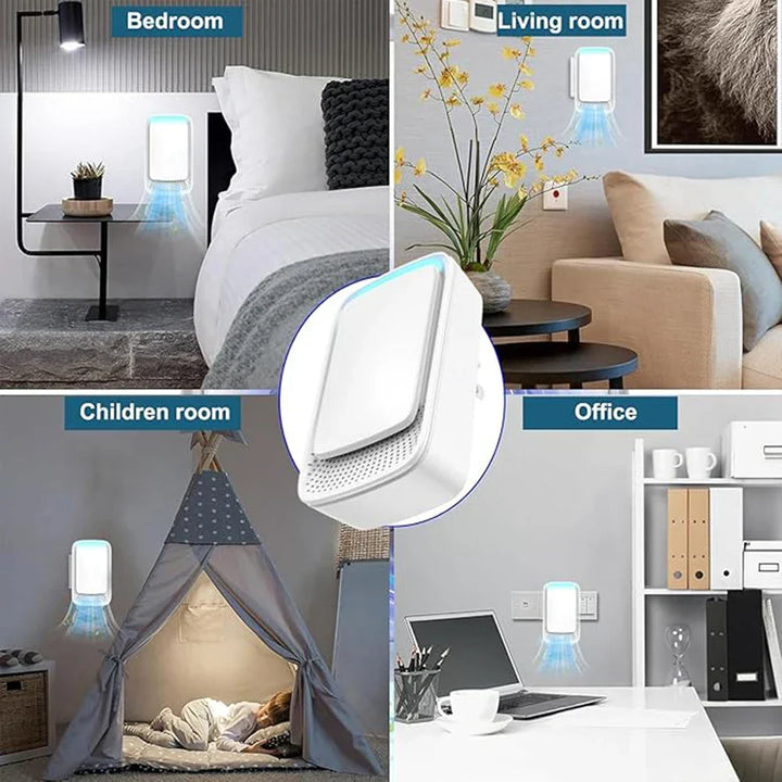 Keep air clean with this portable unisex mini ionizer. Great for odor removal in home, office, small spaces.