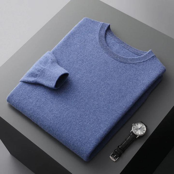 Classic casual men's pullover sweater. Comfortable long-sleeve crew neck, perfect for winter warmth and layering.