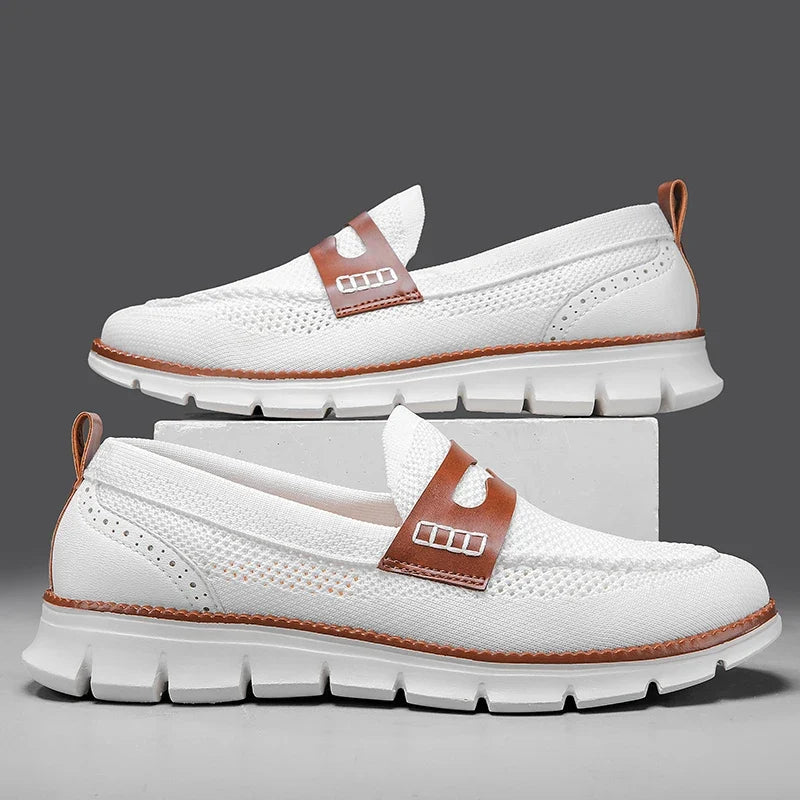 Durable men's Oxford loafers, designed for all-day comfort and versatile casual footwear.