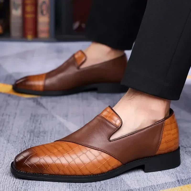 Elegant men's slip-on loafers, offering timeless style & easy wear for everyday comfort.
