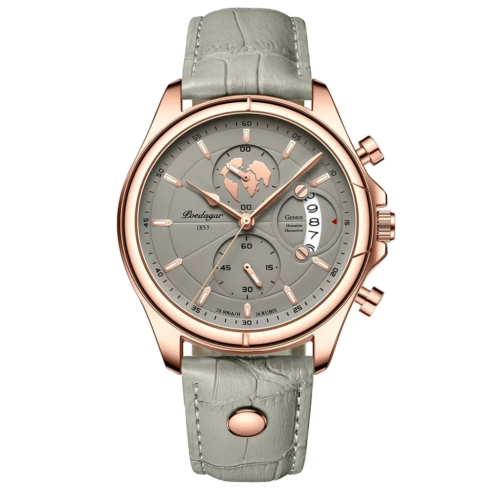 Versatile men's dress watch, classic design, stainless steel case, water-resistant for daily elegance.