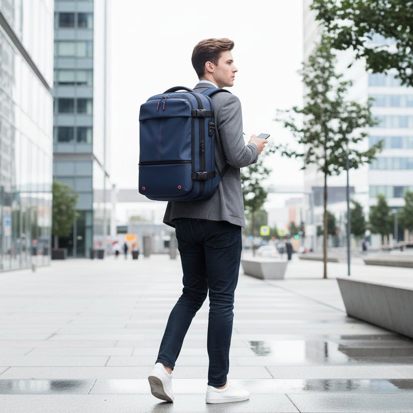 Large capacity expandable travel backpack. Perfect for long trips & extra gear.