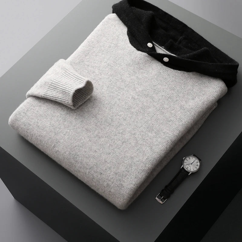 Casual men's pullover hoodie offering comfort fit and a soft feel. Essential long sleeve design for everyday fashion.