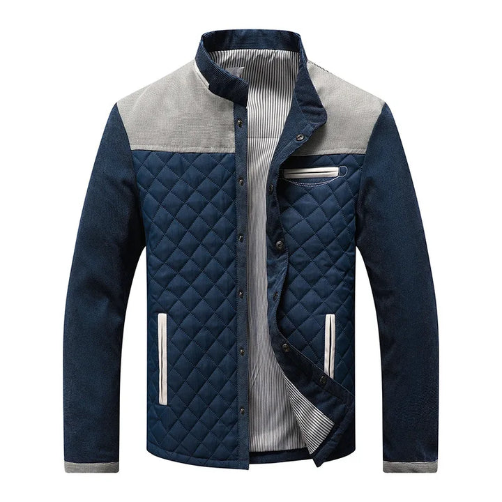 Stylish Bryndon unisex tailored jacket for cozy fall & winter fashion. Versatile brown outerwear for layering.