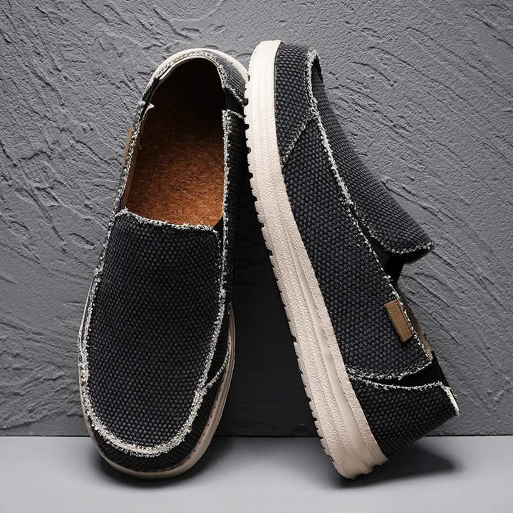 Men's mariner slip-on loafers, a classic everyday shoe combining style, comfort, & flexibility.