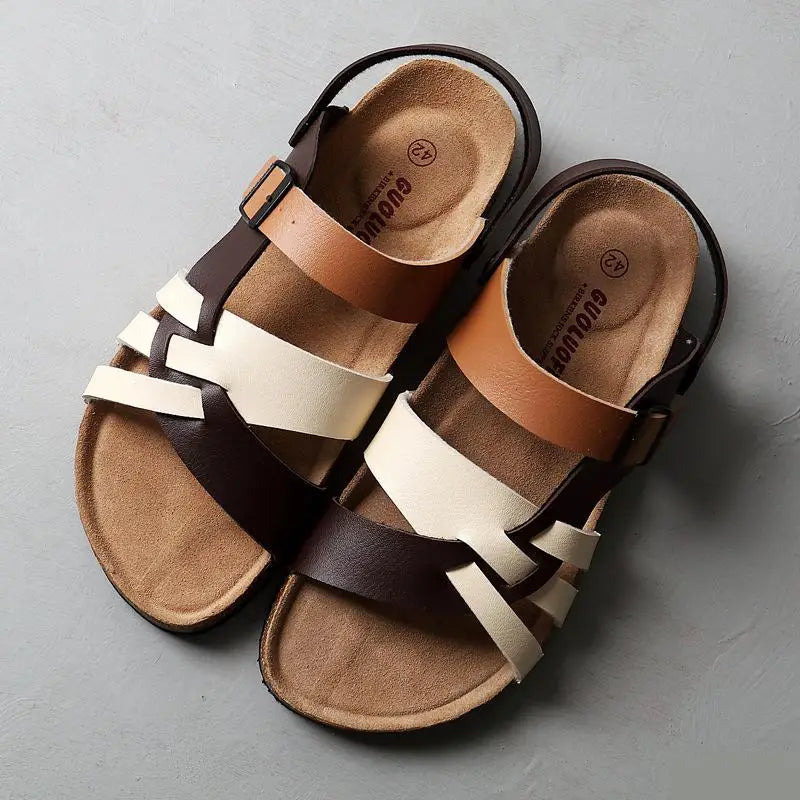 Women's comfortable walking sandals with adjustable straps, perfect for everyday summer wear and foot support.