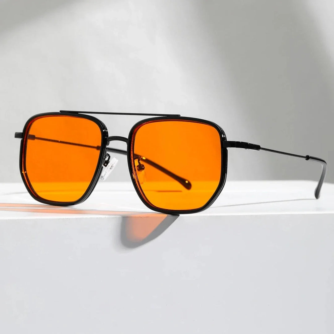 Unisex stylish sunglasses with full UV protection, a perfect fashion accessory for summer beach days.
