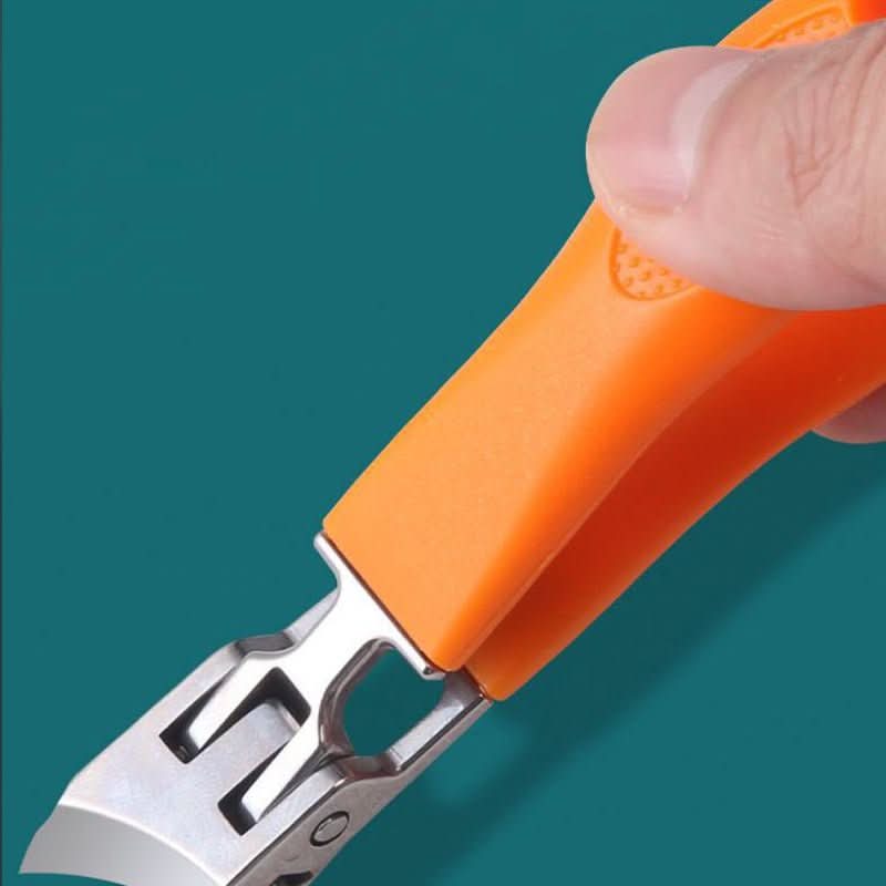 Ergonomic stainless steel precision nail clipper for thick nails & ingrown toenails. Manicure & pedicure tool.