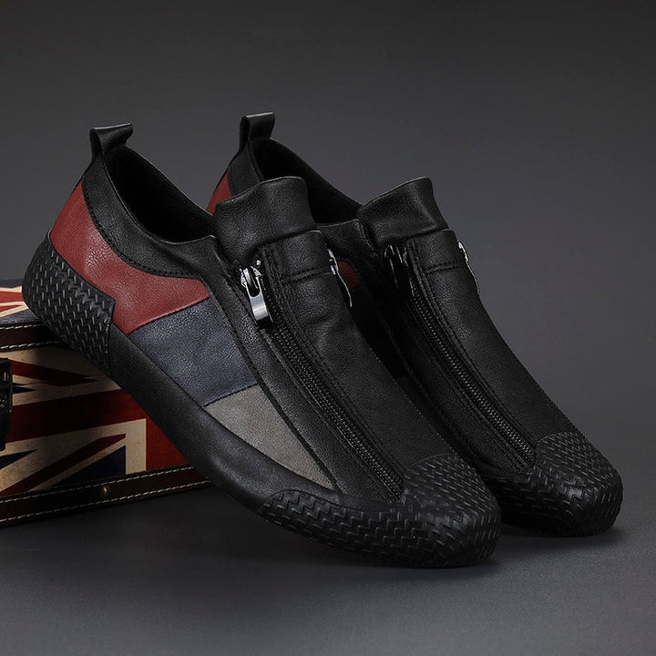 Stylish men's color block fashion sneakers, ideal for casual comfort & everyday wear.