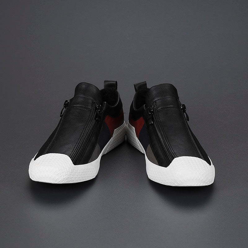 Modern men's color block sneakers, featuring cushioned comfort & a trendy design.