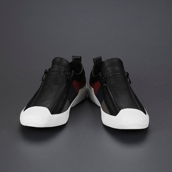 Modern men's color block sneakers, featuring cushioned comfort & a trendy design.