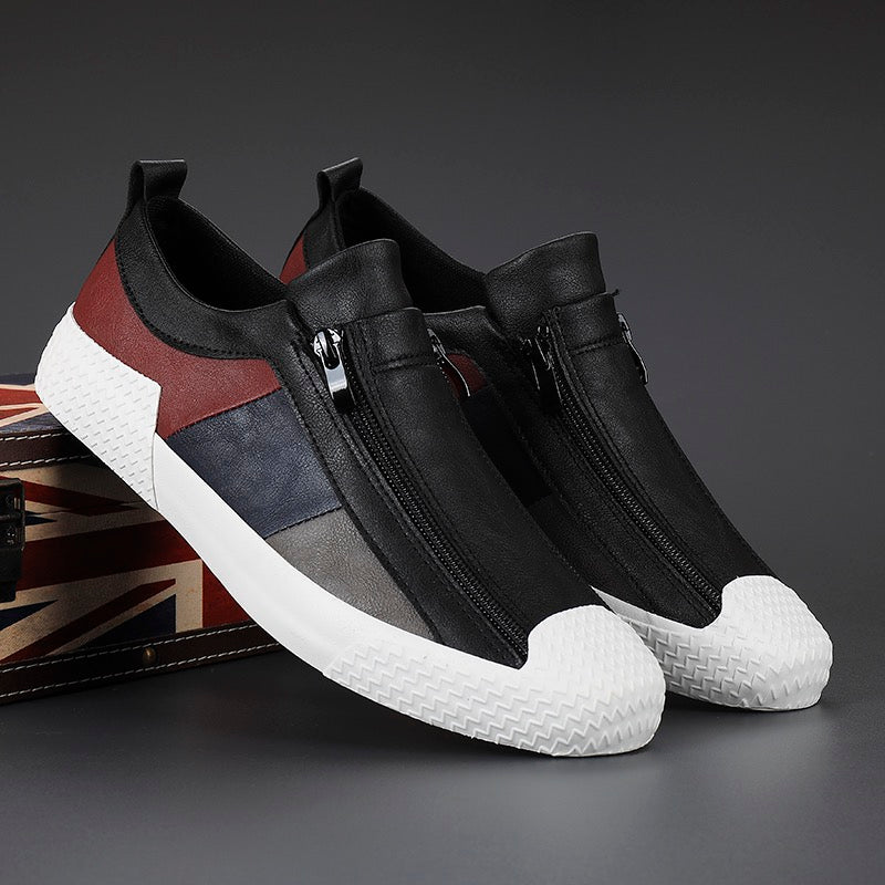 Men's fashion sneakers, color block, providing cushioned comfort & modern style.