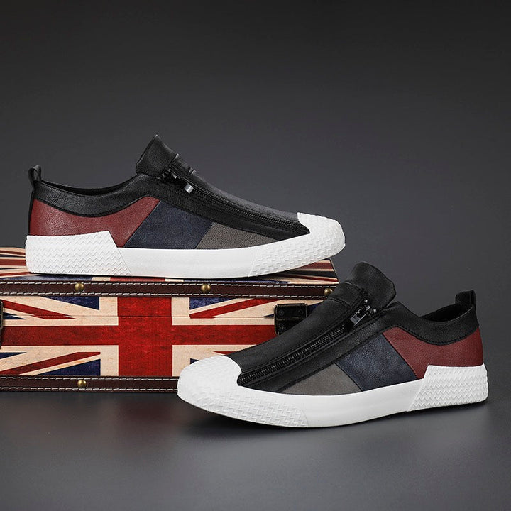 Stylish men's color block casual shoes, designed for ultimate cushioned comfort & everyday wear.