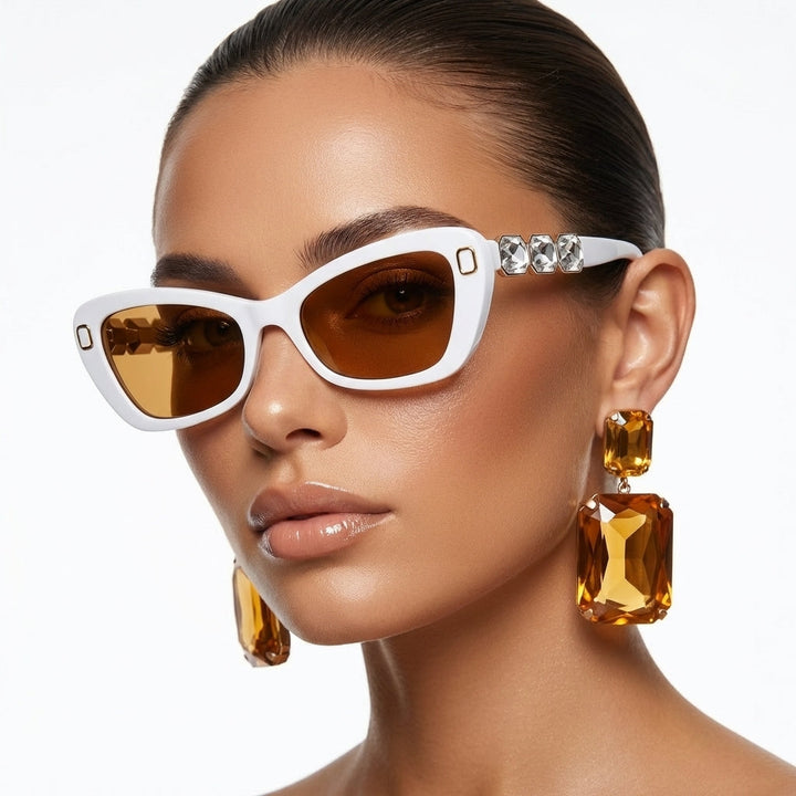 Women's Kira cat-eye sunglasses with UV400. Stylish, protective shades for any outfit.