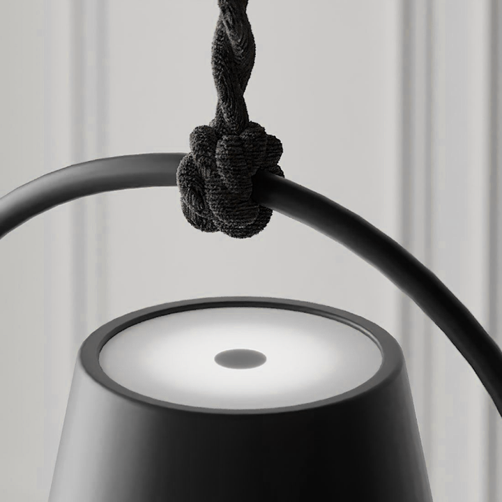 Light up your space with this portable LED hanging light, rechargeable and dimmable for perfect ambiance.