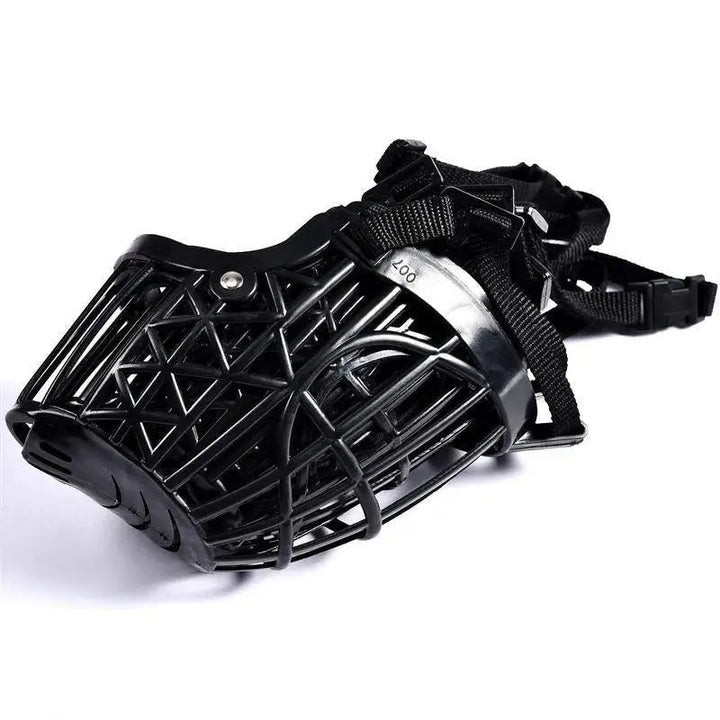 Lightweight, breathable pet muzzle designed for dog safety and effective training aid.