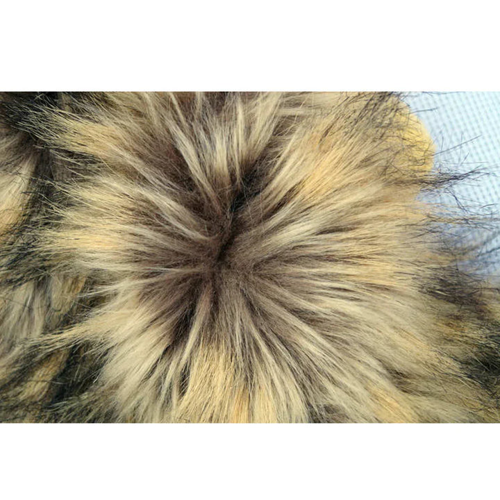Cute cat wearing a pet apparel lion mane, a must-have animal costume for unique pet dressing.