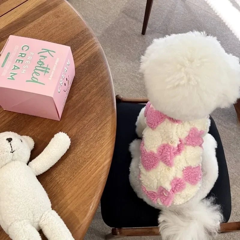 Girls' autumn jacket, pink fleece with cute rabbit design, perfect kids outerwear