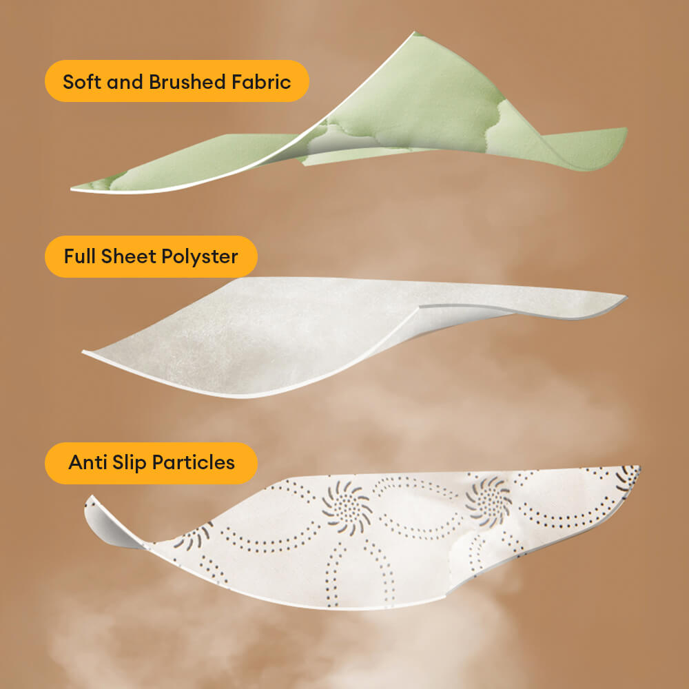 Soft foam mattress topper, quilted for breathability, promising a comfortable night's sleep
