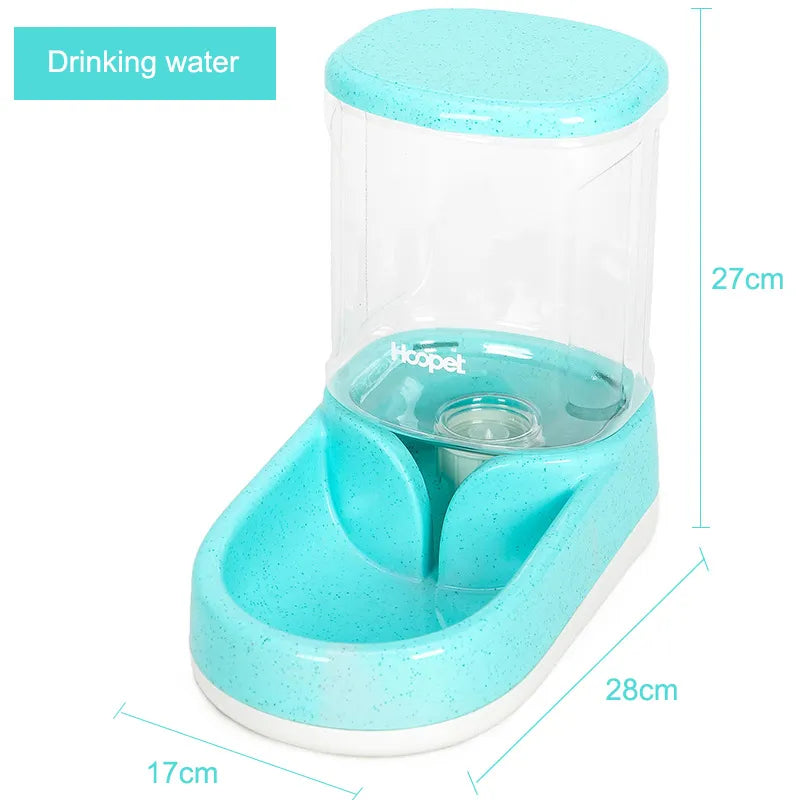 Stylish automatic pet food & water dispenser for hassle-free feeding of cats & dogs.