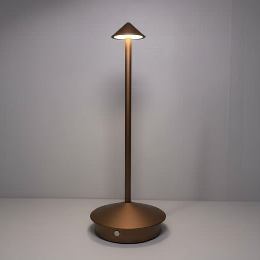 Versatile waterproof wireless LED spotlight with dimmable light, ideal for indoor & outdoor use.
