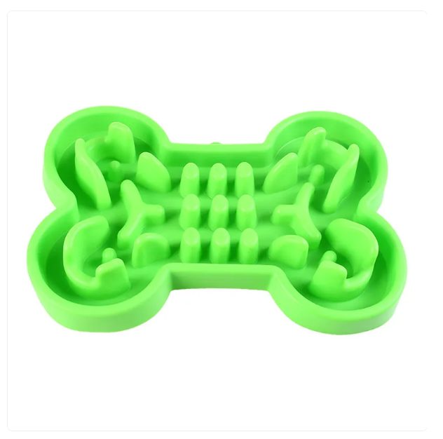 Innovative bone design slow feeder dog bowl, a key pet supply for better digestion