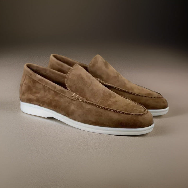 Versatile men's slip-on loafers, perfect for formal wear, business, or smart casual outfits.