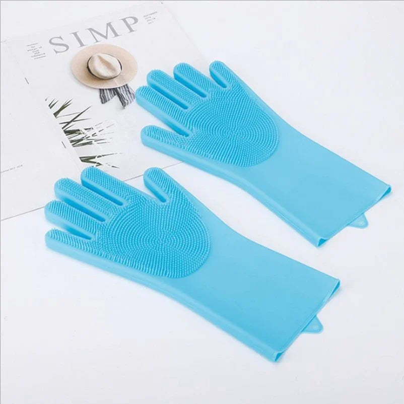 Cat bath mitts, durable silicone grooming gloves for gentle pet care
