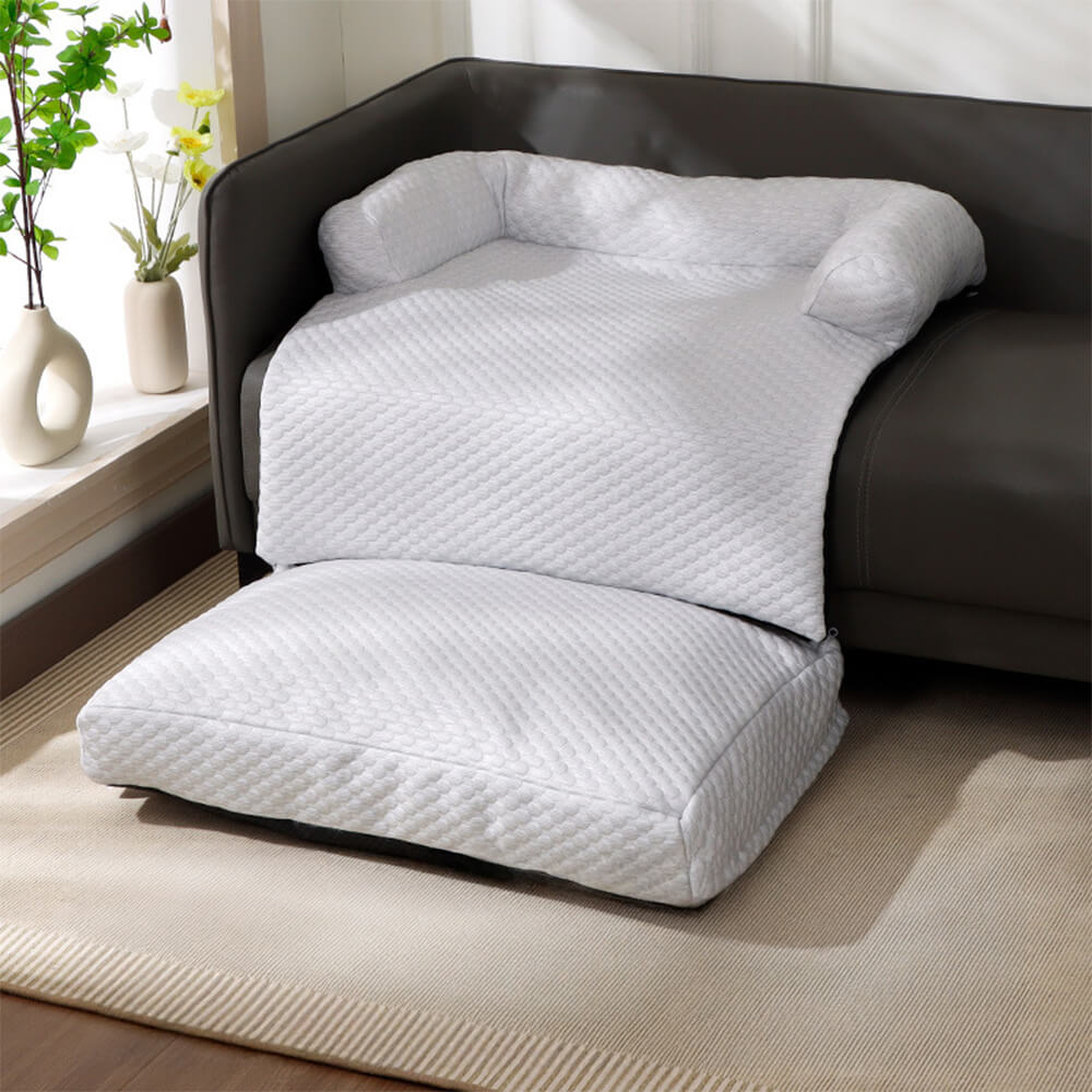 Soft, large cooling mat for pets, keeping couches clean from dog & cat hair.