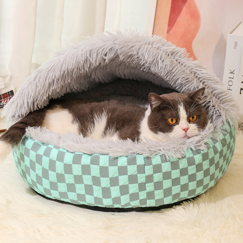 Soft cat bed, a calming pet cave for anxious small dogs & cats, pet supplies