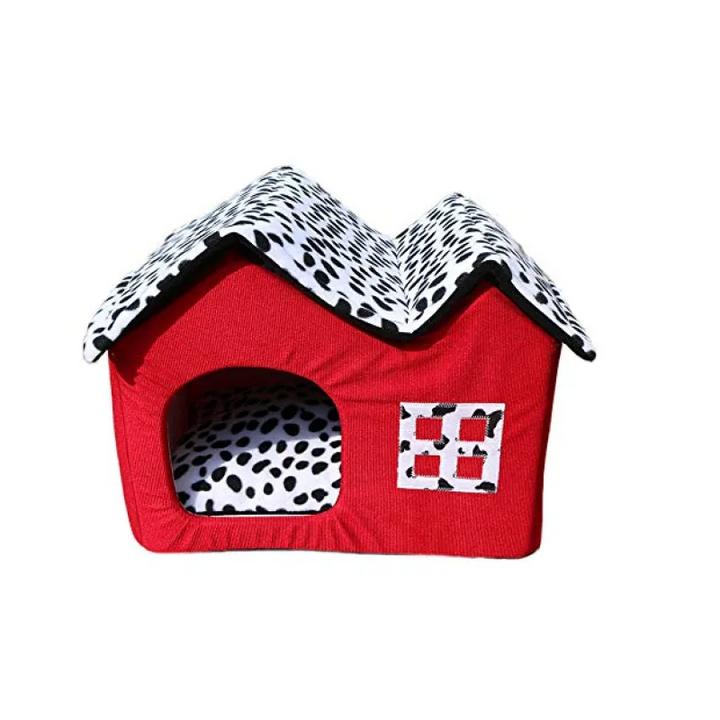 Stylish cat house furniture, house design with window, ideal for a comfortable feline retreat.