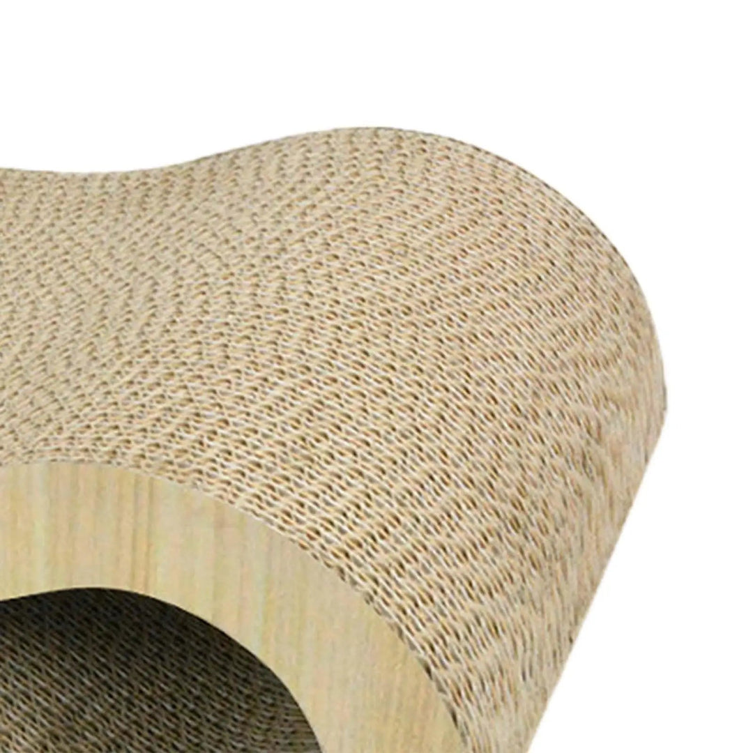 Corrugated cardboard cat scratcher, pet furniture housewarming gift, promotes healthy feline scratching